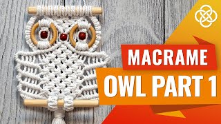 Macrame Owl Wall Hanging | Macrame Owl DIY | Macrame Owl Tutorial