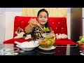 សម្លម្ជូរគ្រឿងសាច់គោ somlor machu kreung cambodian lemongrass sour soup khmer food