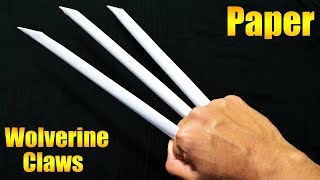 How To Make Paper Wolverine Claws - paper craft