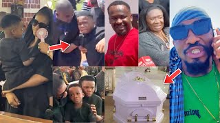 Junior Pope Wife & K!ds Cry At Funeral; Actor Zuby Michael & Others Join