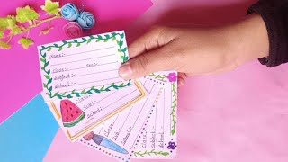 homemade name slips / how to make name slip at home/ diy name slips / #kashishkhanideas #shorts