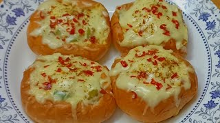 Stuffed pizza buns recipe @paltadka | homemade pizza recipe