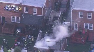 Firefighters battle 2-alarm house fire in Delaware County