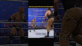 John Cena Saved The Rock 🔥 | Bray Wyatt Attack on The Rock #shorts