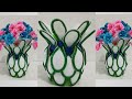 Smart way to process plastic spoon waste | handmade flower vase | kreasi dari sendok plastik #diy