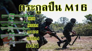 M16 ปืนตระกูลM16 ทำไมประเทศไทยถึงใช้? จากปืน M16จนถึงTravor21ในปัจจุบัน