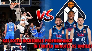 NBL ADELAIDE 36ERS KAI SOTTO INCREDIBLE PERFORMANCE IN LIMITED MINUTES VS MELBOURNE UNITED!
