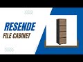 Resende 4 Drawers File Cabinet Product video