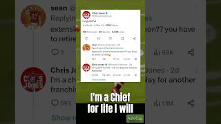 Chris Jones tweets he will NEVER play for another team. #chiefs #kansascitychiefs #shorts