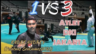 KADEK ANDREY N.P. (PELATNAS SEAGAMES 2021) VS 3 ATLET DKI JAKARTA || KWALITAS NIH BOSS!!!!!