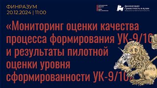 Мониторинг качества формирования УК-9/10 в области экономической культуры,в том числе финграмотности