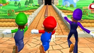 Mario Party 9 - Minigames - Wario vs Luigi vs Mario vs Waluigi (Master CPU)