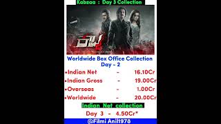 Kabzaa Box Office Collection Day-3 #shorts #kannada #upendra #kicchasudeep