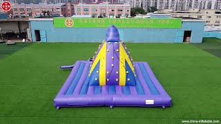 Inflatable Rock Climbing Wall Bounce House from Chinee Inflatables T11-392