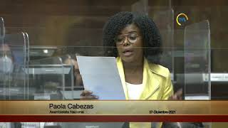 Asambleísta Paola Cabezas - Sesión 747 - #PandoraPapers