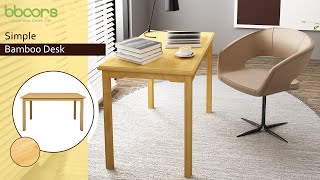 How to install BBoors bamboo office desk table?