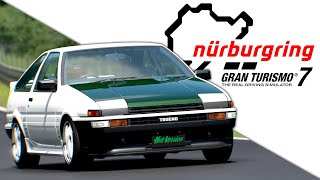 【GT7】ドリキンのAE86マメ号でニュル北ドライブ！”AE86 SPRINTER TRUENO”【グランツーリスモ７】