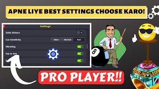CHOOSE the best SETTINGS for You in 8 ball pool!