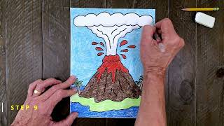 How to Draw a Volcano