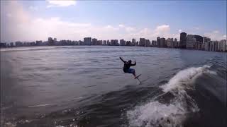 Sessão de Hydrofoil em São Vicente com por sol Clássico Demais!!!