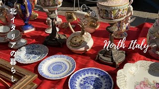 ( SUB ENG ) Life in North Italy | Flea market | Antique market |   Life vlog | Milan  