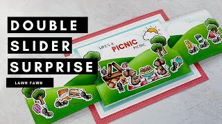 Double Slider Surprise Interactive Card | Lawn Fawn