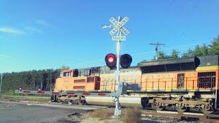 BNSF 9141 West Empty Oil Train (10-3-2015)