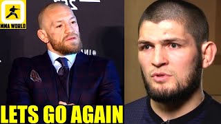 Conor McGregor reacts to Khabib's "Disrespectful Comments' about his knock out loss to Poirier,Eye