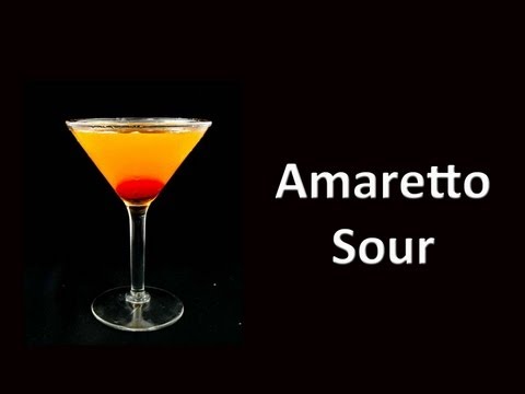Amaretto Sour Cocktail Mixed Drink Recipe Amaretto Sour Cocktail Mixed Drink Recipe