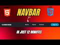 How to Make a Responsive Navbar in 12 Minutes | HTML & CSS Tutorial