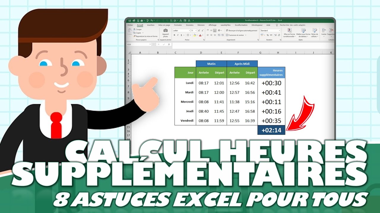 Comment Calculer Des Heures Supplémentaires Sur Excel ? (8 Astuces ...