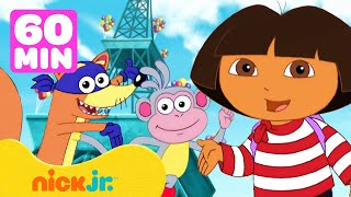 Dora the Explorer | Dora & Botas Viajam pelo Mundo! 🌎 1 Hora de Dora, a Aventureira | Nick Jr.