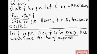 Theory of Computation: Primitive Recursively Closed Classes of Functions (Part 03)