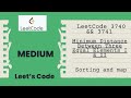 Leetcode 3740. & 3741. Minimum Distance Between Three Equal Elements I & II | O(N^2) | O(NLogN)