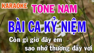 Bài Ca Kỷ Niệm Karaoke Tone Nam Nhạc Sống - Phối Mới Dễ Hát - Nhật Nguyễn