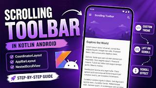 ANDROID - SCROLLING TOOLBAR || TUTORIAL IN KOTLIN