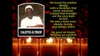 Calixtus Altenor ~ Memorial