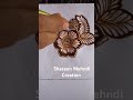 Rosa flower pattern#easy way to make mehndi design#Shazeen Mehndi Creation#short video