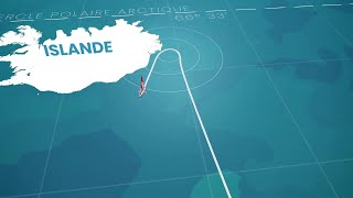 Vendee Arctique Race Course Change. Gales north of Iceland. Fleet to face 50 Knots and 5 meter seas