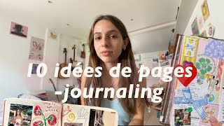 10 IDÉES DE PAGES POUR VOTRE BULLET JOURNAL, JUNK JOURNAL - inspo journaling