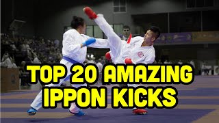 Top 20 Best ippon kicks in karate (Kumite)