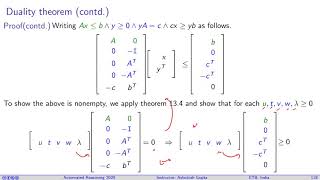 Lecture 13-5 Linear programming and Duality