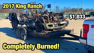 I Bought A Completely Burned Totaled 2017 Ford F250 King Ranch From Copart Salva