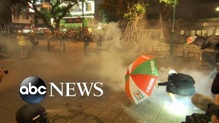 Increasingly violent protests erupt in Hong Kong | ABC News