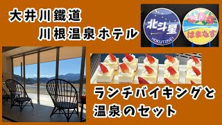 【静岡県島田市】大井川鐵道 川根温泉ホテル・ランチバイキングと日帰り温泉を満喫しました/ 道の駅『川根温泉』の足湯でまったり/