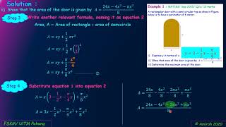 optimization using second derivative test (example 1)