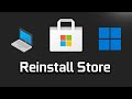 How To Install/Re-Install Microsoft Store on Windows 11/10