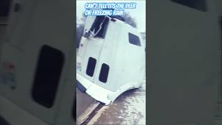 Cab separated from truck #travel #truckdrivers #truck #youtube truckingproblems #accidenttruck
