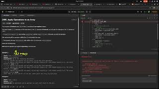 Leetcode easy problem 2460. Apply Operations to an Array | devops python practice