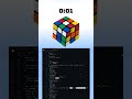 Rubik's Cube Made with HTML, CSS, JavaScript & Three.js! 🔥   #coding #webdevelopment #frontendcourse